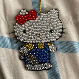 Handmade Hello Kitty Rhinestone keychain